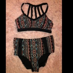 Tribal Print Swimsuit